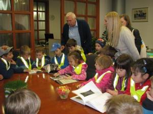 Obisk otrok pri županu
