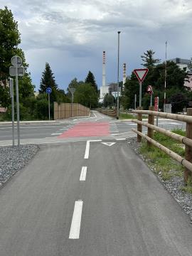 Nevarni odsek kolesarske povezave