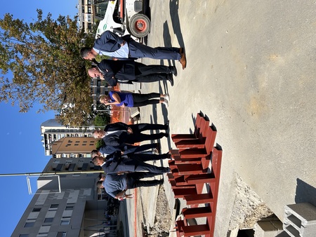  so si ogledali potek investicije na terenu.