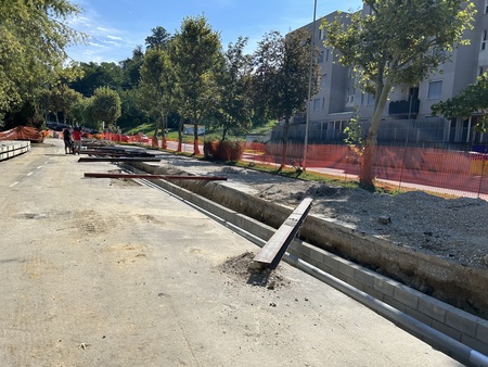  so si ogledali potek investicije na terenu.