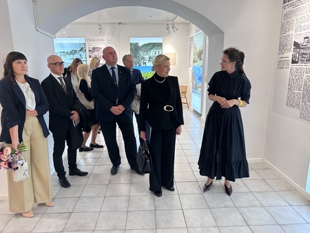 Ogled razstave v Mestni galeriji Šoštanj