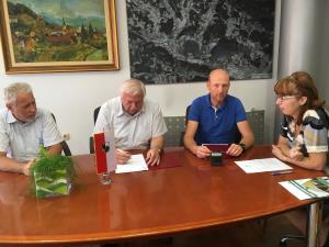 Podpis pogodbe Petelinji klanec